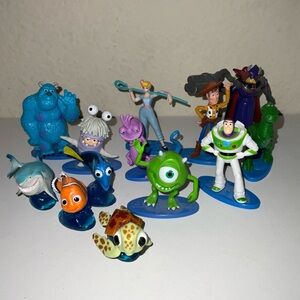 Disney characters lot of 13 monsters inc Toy Story and finding Nemo